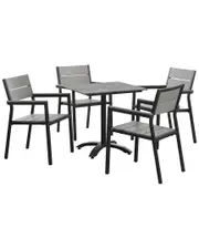 Modway Outdoor Maine 5 Piece Outdoor Patio Dining Set