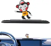 Temporary Parking Number Plate | Funny Temporary Parking Sign,Car Accessories, Cartoon Skateboard Monkey, Car Dashboard Decor, Small Center Console Decor