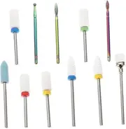 MUSISALY Manicure Grinding Head Set 11pc Nail Drill Bits Interchangeable for Nail Polishers