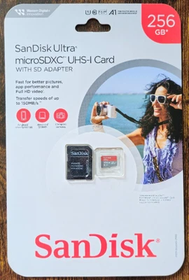 SanDisk Ultra 256GB MicroSD MicroSDXC Card Class 10 150MB/s UHS-I - New Sealed