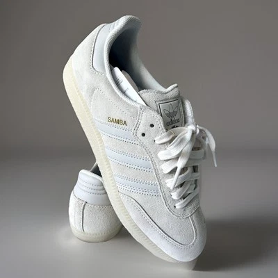 adidas Originals SAMBA JP5860 Chalk White / Grey One / Carbon Men Shoes Size 8