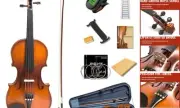 4/4 Full Size Violin for Adults - Solid Wood, Spruce Top, Maple Back, Pro