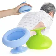 Silicone Palm Chest Percussion Cup, Chest Physical Aid Cup, Mucus Flutter Removal Device for Mucus, Sputum