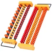 2-Pack Socket Rail & Bit Holder 1/4 3/8 1/2 Drive Portable ABS Socket Organizer