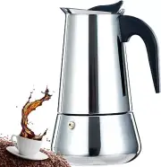 2/4/6 Cup Espresso Maker Stove Top Coffee Percolator Moka Pot Stainless Steel