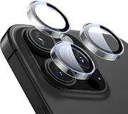 ESR Camera Lens Protectors for iPhone 16 Pro Max/16 Pro/15 Pro Max/15Pro/14 Pro Max/14Pro, Tough HD Individual Protectors, Scratch Resistant, Thin Tempered Glass, Armorite Series, 1 Pack, Clear