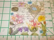 Two Decorative Cocktail Napkins for Decoupage "Honeysuckle"