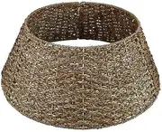 Christmas Tree Collar / Christmas Tree Skirt Made Of Seagrass In Natural Color - 60 Cm
