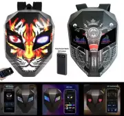 LED Iron Man Backpack Motorcycle Helmet Bag Waterproof Digital Light Hard Shell