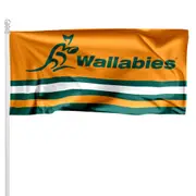 Wallabies Australian Rugby Union Pole Flag LARGE 1800 x 900mm