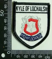 VINTAGE KYLE OF LOCHALSH EMBROIDERED SOUVENIR PATCH WOVEN CLOTH SEW-ON BADGE