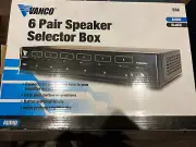 Vanco SS6 6 Pair Stereo Speaker Selector Box b15