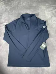 G Fore Shirt Mens Small Blue Pullover Quarter Zip Golf Performance