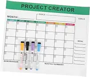 LALAFINA 1 Refrigerator Planning Board Fridge Whiteboard Calendar Dry Erase Board for Wall Calendar Dry Erase for Refrigerator Dry Erase Calendar The Pet