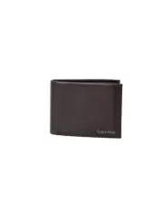 Calvin Klein Leather Wallet Bifold Design - Wallets - Black -Size One Size