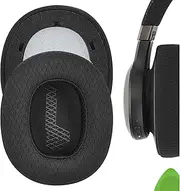 Geekria Comfort Mesh Fabric Replacement Ear Pads for JBL Live 650 BTNC, Lifestyle E65BTNC, Duet NC, Live 660 BTNC Ear Cushions, Repair Parts (Black)