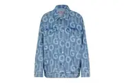 Hugo Womens/Ladies The Icon Oversized Denim Jacket (Turquoise) (10 UK)