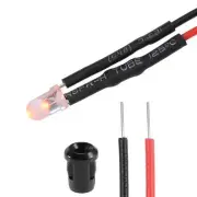 20Set DC12V 3mm Pre Wired LED w Holder Orange Light Clear Len 6mm Panel Mount