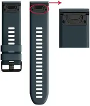 [MGTCAR] 26MM 22MM Silicone Watchband Wriststrap for Garmin Fenix 5X Fenix3 3HR Fenix 5 Plus S60 MK1 Watch Easyfit Replacement Watchbands