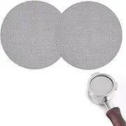 2 Pcs Espresso Puck Screen for 53.5mm Portafilter, Resuable 1.7mm Thickness 150μm, 316L Stainless Steel, Professional Barista Coffee Filter Mesh Plate for Breville Espresso Machine (53 mm)