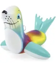 Bestway H2O GO! Flash n' Splash Seal Ride-On Inflatable Pool Float Swim Toy