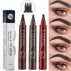 3D Pen Eyebrow Eye Long Lasting Fork Microblading Brow Pencil Tattoo Makeup Ink⊱