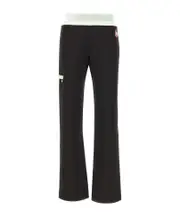 Elastic waist casual pants 34,36 black