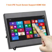Portable 7" IPS Touch Screen Raspberry Pi Monitor USB VGA HDMI Audio Display