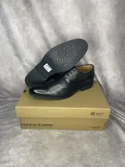 Men's Clarks, Whiddon Plain Toe Oxford 26152918 Black Leather 11.5 M New In Box