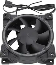 80 Mm Case Fan, 4 Pin PWM Silent Computer Fan, 800-2500 RPM PC Cooling Fan, CPU Fan, 26.5CFM MFDB Dynamic Pressure Bearing (Black)