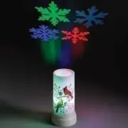 Roman LED Christmas Cardinals Ceiling Projector Projects Colorful Snowflakes