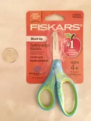 Fiskars Comfort Grip Blunt-tip Safety Edge Blade Scissors - Ages 4+ Green/Blue
