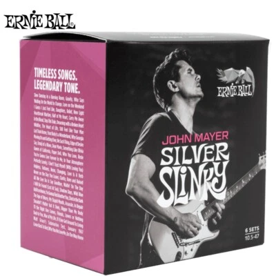6-PACK Ernie Ball 3817 John Mayer Signature Slinky Electric Guitar Strings 10.5-