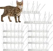 Bird Spikes - 10 Set Raccoon Spikes - Stainless Steel Scare Devices for Protection and Security Garden Patio Window