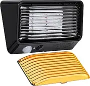 Leisure LED RV Exterior Motion Sensor Porch Utility Light 12v 300 LM Lighting Fixture. Replacement Lighting for RVs, Trailers Campers 5th Wheels White Base (Black)
