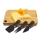 Cheese Knives Wooden Board Set Slicer Cutter Spatula Butter Stainless Steel Tool