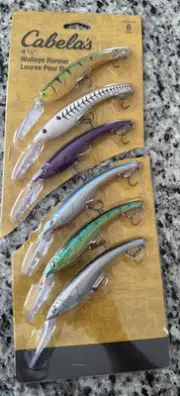 6 NIP Cabela’s 4 1/2” Walleye Runners