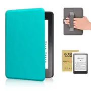 StylePro Kindle Package, Paperwhite 7" case with hand-strap plus screen protector, ice blue