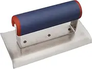 Spear & Jackson Stainless Steel Cement Edger with Soft Grip Handle, 150 x 75 mm