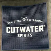 New CUTWATER Rubber Server Bar Cocktail Spill Mat 12”x12” New Dark Blue