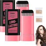 Swarous Long Lasting Hair Color Stick, Instant Hair Color Stick With Built-In Comb, Upgraded Waterproof And Sweat-Proof Hairs Dye Comb, Portable Dye Comb For Gray Hairs Coverage (Black*2)