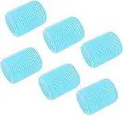 Healvian 6pcs Grip Cling Hair Roller Hot Rollers Hair Curlers Big Hair Rollers Foam Roller Hair Dye Kit Accessories Hair Perm Kit Dryer Hair Bands Overnight Hair Curlers Spiral Hair Curlers