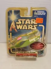 STAR WARS ATTACK OF THE CLONES 'ZAM WESSEL SPEEDER FORCE LINK' HASBRO 2002 BB40