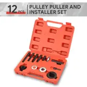 12PCS Pulley Puller and Installer Power Steering Pump Remover Tool Kit w/Case