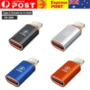 1/3x USB-C Type-C Male to iPhone iOS Female Charging Adapter Fast Charger Plug