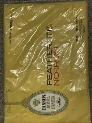 Vintage 60s CANNON *Royal Family* Twin Fitted Sheet Yellow No-Iron Percale NEW!