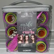 Conair Magnetic Rollers Body & Fullness 75 Piece Set All Hair Textures