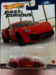 HOT WHEELS PREMIUM FAST & FURIOUS W MOTORS LYKAN HYPERSPORT #3/5 REAL RIDERS