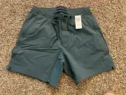 Men's XS A&F Casual Pull-On Short Abercrombie and Fitch Green