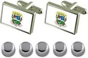 [Select Gifts] Shirt Dress Studs POA City Sao Paulo State Flag Cufflinks